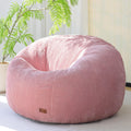 Bean Bag Chair for Adults Teens & Kids, Giant Round Bean Bag-XL | Memory Sponge Filling, Boneless Lounge Floor Sofa Chair with Handle & Non-Slip Base for Living Room Bedroom Balcony(Pink)