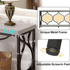 IBF Narrow extra long Sofa Console Table, 63 Inch Modern Entryway Table Behind Couch with Storage shelf, 2-Tier Industrial Wooden Metal Hallway Accent Sofa Tables for Living Room Foyer, Light Grey Oak