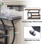 63” Industrial Console Table with 4-Tier Display Shelves, Narrow Long Sofa Table Behind Couch, Entryway/Hallway/Foyer Accent Table with Metal Frame for Living Room (Gray) (Grey)