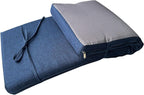 Saula Piano Bench cushons for Indoor Furniture with Ties Non Slip Kitchen Dining Room Bench seat Cushion for Show Storage, Window, Settee, Ottoman (Navy Blue, 40 x 12 Inch)