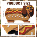 Tinideya Summer Dachshund Door Mat 17 x 28 Inch Funny Hot Dog Dog Welcome Mat for Front Porch, Entrance, Patio, Outdoor Indoor Decor