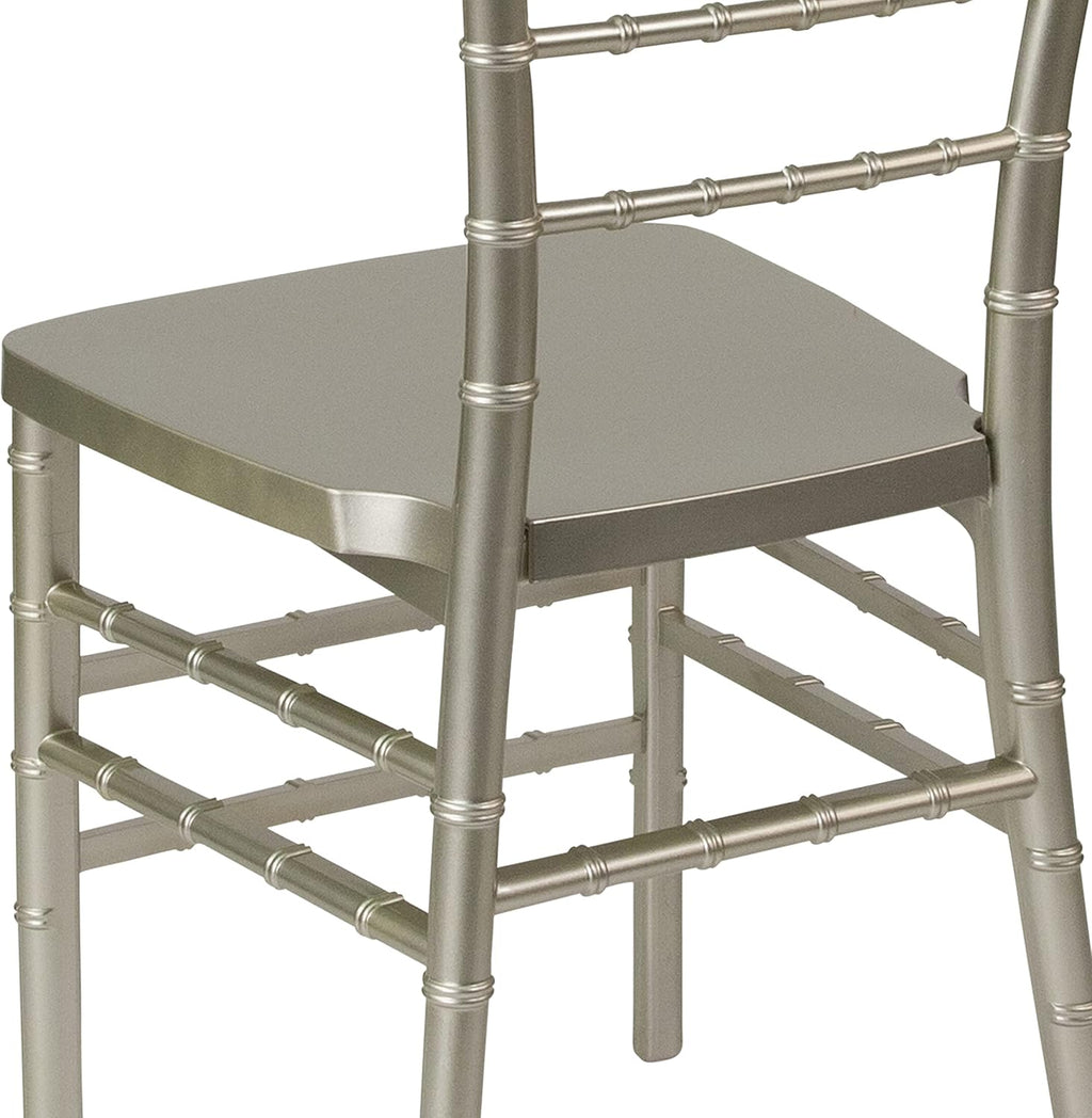 Flash Furniture HERCULES PREMIUM Series Champagne Resin Stacking Chiavari Chair