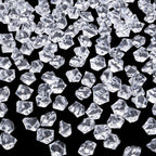 YATOJUZI 500pcs Fake Ice Cubes Clear Vase Fillers Fish Tank Aquarium Decorations DIY Craft Accessories Acrylic Crushed Rocks Plastic Diamonds Gems for Dinning Table Centerpiece Wedding Birthday Party