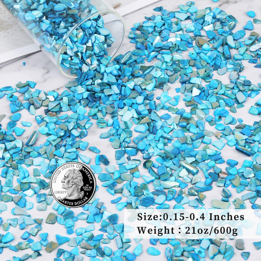 Crushed Shells for Crafts, Small Natural Crushed Seashells Pieces Chips, Sea Shells for Decorating Wedding Vase Fillers Beach Weddings Party Home Decor 21oz