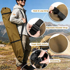 Xxerciz Camping Chair Bag 48 Inches Folding Chair Cover with Adjustable Shoulder Strap Nylon Tent Bag Heavy Duty Chair Cover for Travel Camping Sports (Exclude Chair)
