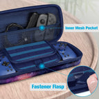 Fintie Carrying Case for Hori Nintendo Switch Split Pad Pro Controller - [Shockproof] Protective Cover Travel Bag w/30 Game Card Slots, Compatible with Nintendo Switch OLED Model