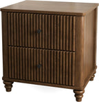 Nightstand with 3 Drawers, Wood Bedside Table Night Stand, Wide Sofa Side End Table 3 Drawers Chest of Dresser for Living Room, Bedroom