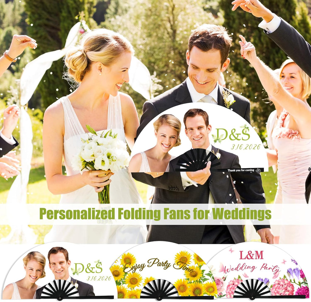 Personalized Line Dance Popping Fan personalized hand fans Custom Decorative Folding Fans with Picture Text for Wedding (1)