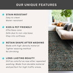 Dark Green Washable Entry Rug - Front Door Throw Rugs Indoor, Non-Slip Bathroom Small Rugs, Vintage Floral Thin Rug for Kitchen, Boho Entryway Décor (2x3 Dark Green)