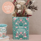 Steel Mill & Co Original Large Book-Shaped Decorative Vase, Ceramic Vases for Home Decor, Cute Bookshelf Decor, Unique Vase for Book Lovers, Little Women