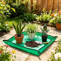 Repotting Mat,Waterproof Plastic Potting Mat,Gardening for Indoor Plant Transplanting,Dirt Control,Soil Change,Gift for Plant Lovers Green