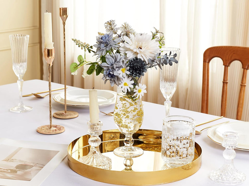 30 Pcs 78.7 FT Artificial Floating Beads for Centerpieces Vases, Gold Pearls String for Vases Filler Floating Candle Faux Beads Pearls String for Vase Centerpieces