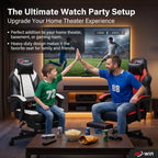 Gaming Chairs for Adults, Computer Chair with Footrest, High Back, Big and Tall Gamer Chair‘s with Massage Lumbar Support, 360° Swivel Height Adjustable Computer Chaires, Dark Red