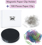 Mr. Pen- Magnetic Desk Toy With Colored and Silver Paper Clips (100 Pieces), Desk Toys, Desk Decor, Desk Accessories, Paperweight, Cute Office Supplies, Paper Clips Holder, Paper Clip Dispenser