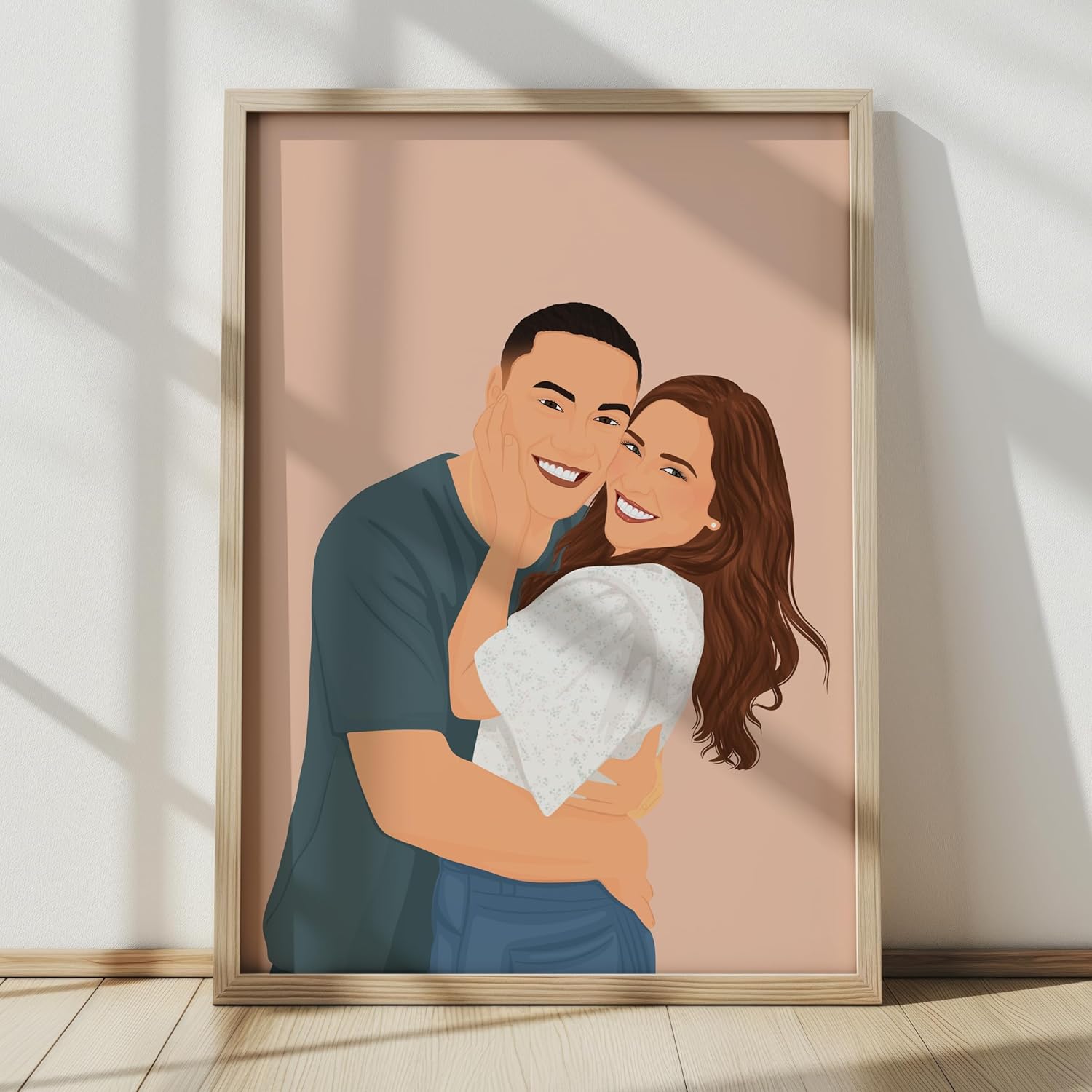 NudoHome Personalized Custom Realistic Portrait – Hand-Drawn from Your Photo | Gift for Mother’s Day, Father’s Day, Christmas, Birthdays, and Anniversaries, gift