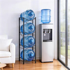 5 Gallon Water Jug Holder, 4-Tier Water Bottle Stand for 5 Gallon Water Dispenser, Water Jug Rack for Kitchen Living Room, Office