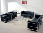 Flash Furniture HERCULES Regal Series Contemporary Black LeatherSoft Loveseat with Encasing Frame
