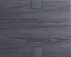 VESCASA 60" Wood Dining Bench with Black Metal Legs for Dining Room, Kitchen, Black