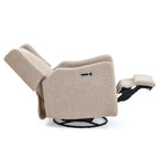 Delta Children Mercer Electronic Power Recliner and Swivel Glider with USB-A and Type-C Ports - Greenguard Gold Certified - Stain-Resistant Performance Fabric is Oeko-TEX Standard 100 Certified, Sand