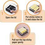 Mr. Pen Pop Up Sticky Note Dispenser, 3" x 3", Black, Sticky Note Dispenser, Sticky Note Holder for Desk, Clear Top