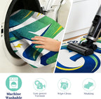 Soccer Rug, 24"x40" Area Rug Washable Low Pile Soft Soccer Mat for Boys Bedroom Playroom Entryway Soccer Decorative Room Decor