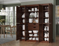 Palace Imports Solid Wood Storage Cabinet – 71.5" H x 65" W - Tall Kitchen Pantry Cabinet w/ 8 Shaker Doors, 2 Drawers & 12 Adjustable Shelves – Mocha, Cupboard, 100% Eco-Friendly Wood, Made in Brazil