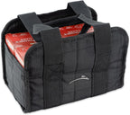 Wild Hare Shooting Gear 4 Box Carrier Durable & Water Resistant - Large Side Accessories Pocket - Black