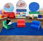Children's Factory Library Trio Cozy Kids Chairs, Toddler Flexible Seating Classroom Furniture for Preschool or Daycare, 3-Pack
