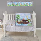 1 PCs Animal Themed Nursery Decorative Window Valance Noah's Ark Baby Girl Baby Boy Animal Thematic Window Curtain