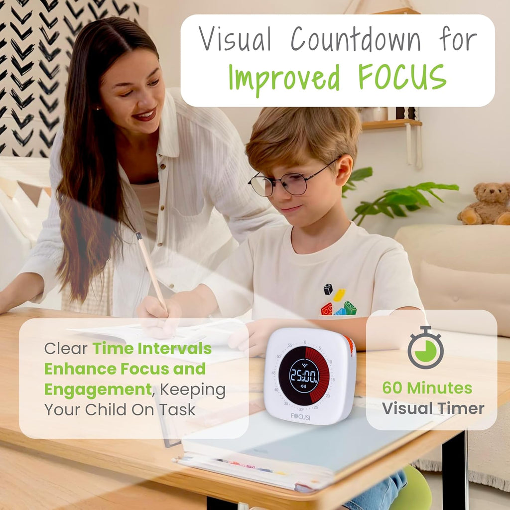 Wobble Stool for Kids Ages 7–12; Adjustable Height Wobble Stool; Classroom Seating with Soft, Easy-to-Clean New Fabric Cushion; Flexible Wiggle Chair for Focus & ADHD + Bonus Visual Timer (Lake Teal)