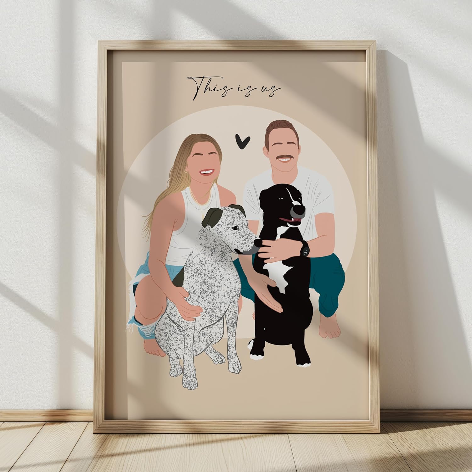 NudoHome Personalized Custom Faceless Portrait – Hand-Drawn Illustration from Your Photo | Gift for Mother’s Day, Father’s Day, Christmas, Birthdays, and Special Occasions, gift