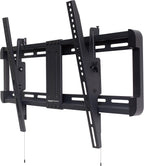 Amazon Basics Tilting TV Wall Mount with Horizontal Post Installation Leveling for 37" to 86" TVs, Wood Studs Compatible, Black