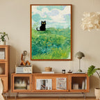 Adult Diamond Art Painting Kits-Black Cats Diamond Art Kits for Adults,5D Diamond Painting Kits,Full Round Diamond Arts Diamond Art Kits,Craft Home Wall Art Deco-12x16inches