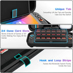 daydayup Switch Carrying Case Compatible with Nintendo Switch 2, with 24 Games Cartridges Protective Hard Shell Travel Carrying Pouch for Console & Accessories Playstation Vita Case