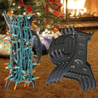 8Pack Christmas Light Storage Holder, All-Purpose Holiday Storage, Cord Wind up, Christmas Light Organizer for String Lights, Extensions Cords, Garland, Beads and More, Black