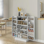 Kitchen Pantry Storage Cabinet with 5-Tier Shelving,12 Spice Racks,Buffet Kitchen Sideboard,for Kitchen,Dining Room,11.75 * 23.5 * 41