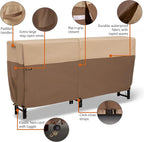 Classic Accessories Veranda's Best Waterproof Log Rack Cover, 96 x 24 x 42 Inch