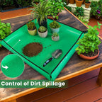 Waterproof Repotting Mat for Indoor Plants - Foldable Potting Mat for Mess-Free Planting Soil Change - Essential Gardening Tools for Plant Lovers