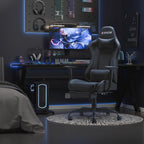 Homall Gaming Chairs, Computer Chair with Footrest and Massage Lumbar Support, Height Adjustable Game Chair with Headrest and Swivel Seat (Black)