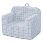 Delta Children Checkered Cozee Chair, Blue