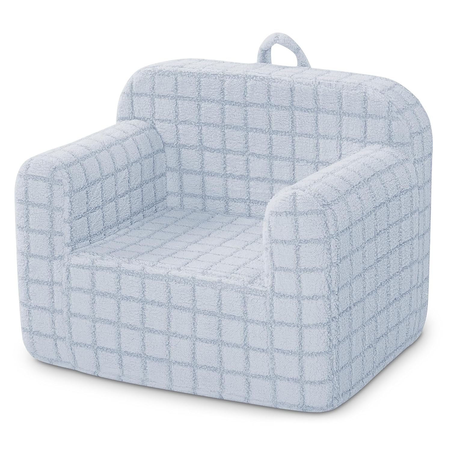 Delta Children Checkered Cozee Chair, Blue