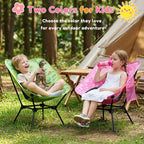 Kids Camping Chair, Kids Beach Chair, Flowers, Carry Bag | Lightweight kids folding chair for camping and beach adventures, perfect as a toddler beach chair with durable steel frame.