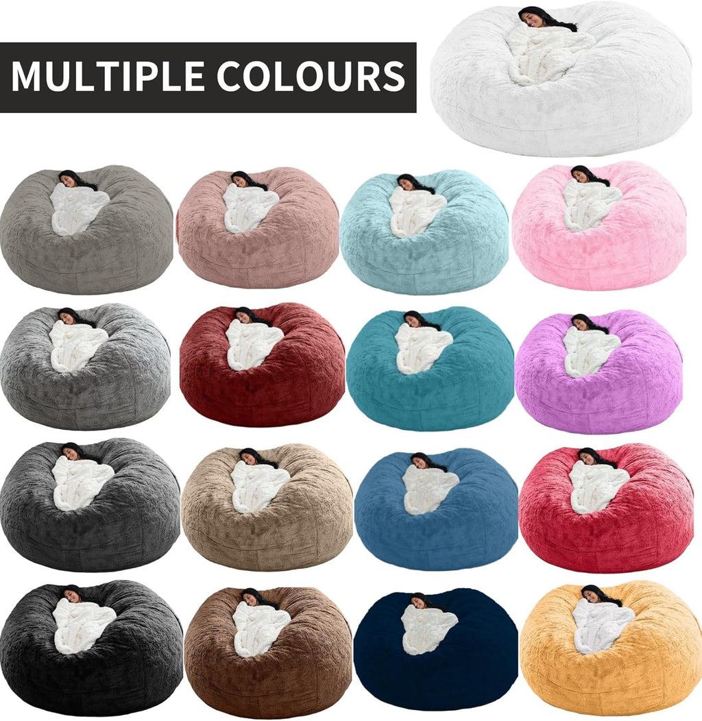 Round Giant Bean Bag Chair’s Inner Liner for Adults Kids (Without Bean Bag Cover and Filling), Inner Liner Only (5FT)