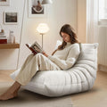 Bean Bag Chair for Adults, Fireside Togo Chair, BeanBag Chairs for Teens with High-Resilience Memory Foam, Non-Slip Base Compression Floor Lounge Sofa for Living Room, Bedroom