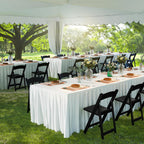 Resin Folding Chairs with Cushion - 4 Pack Black Folding Chairs, Lightweight Plastic Chairs, Comfortable Foldable Chairs for Wedding, Party, Home, Event, Indoor/Outdoor Use, 600lbs Capacity