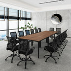 Bonzy Home Ergonomic Conference Room Chairs Set of 10, Rolling Office Chairs with Wheels, Mesh Computer Desk Chair with 360°Swivel, Height Adjustable, 10 Pack