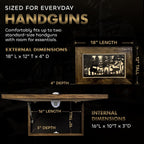 Bellewood Designs Deer Scene Hidden Gun Safe - Handcrafted Hidden Gun Storage Wall Decor - Gun Concealment Shelf with Magnetic Lock for Quick Access - Wood Gun Cabinet - Made in USA