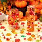 120Pcs Fall Vase Filler, Thanksgiving Faux Pearls for Vase Filler for Vases for Thanksgiving Halloween Fall Table Centerpieces