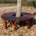 Circular Wooden Patio Wrap Seat Chair,Tree Bench Wrap Around Tree Bench,for Garden,Lawn,Patio,Backyard