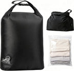 Travel Laundry Bag, Compression Bags for Travel - Waterproof Dirty Clothes Vacuum Storage, Smell Proof Space Saver for Cruise Gym Camping (M)